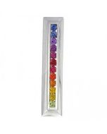 Rainbow Sapphire Line Pendant 925 Sterling Silver (2ct tw) By:rainbowsapphirejewelers.com