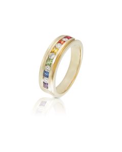 Alternative Mens Wedding Band Gold Diamond Ring Natural Sapphire Band Man Ring Mens Jewelry